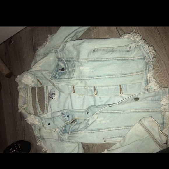 UNIF Jackets & Blazers - UNIF ripped jean jacket